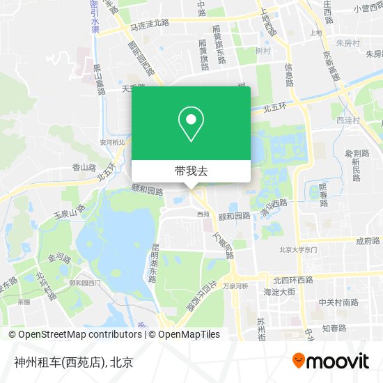 神州租车(西苑店)地图