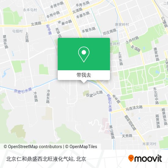北京仁和鼎盛西北旺液化气站地图
