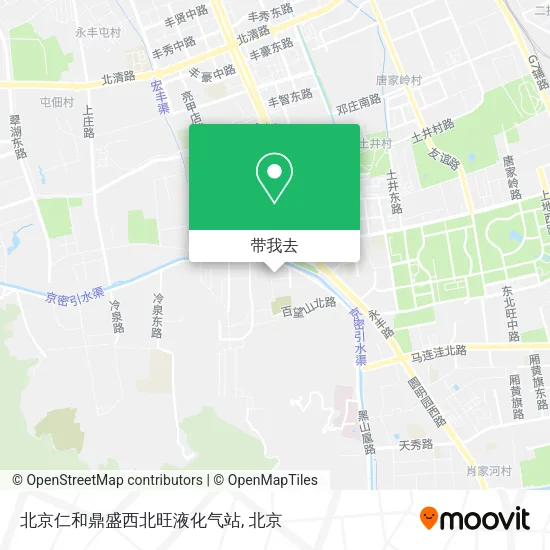 北京仁和鼎盛西北旺液化气站地图
