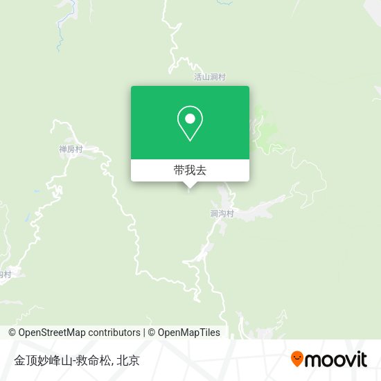 金顶妙峰山-救命松地图