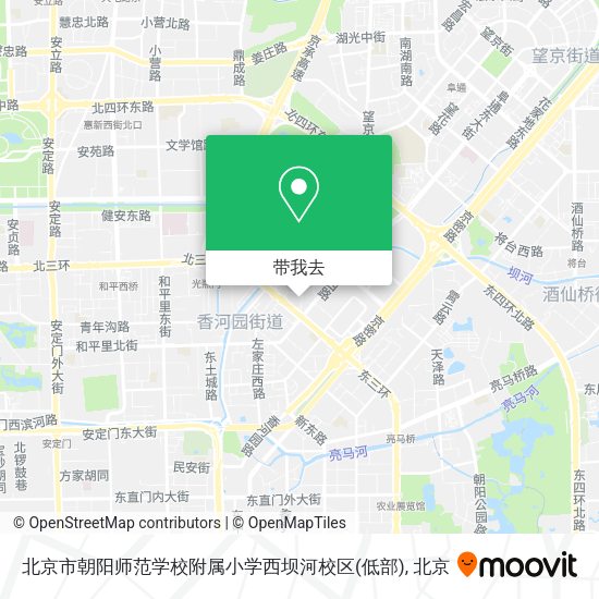 北京市朝阳师范学校附属小学西坝河校区(低部)地图