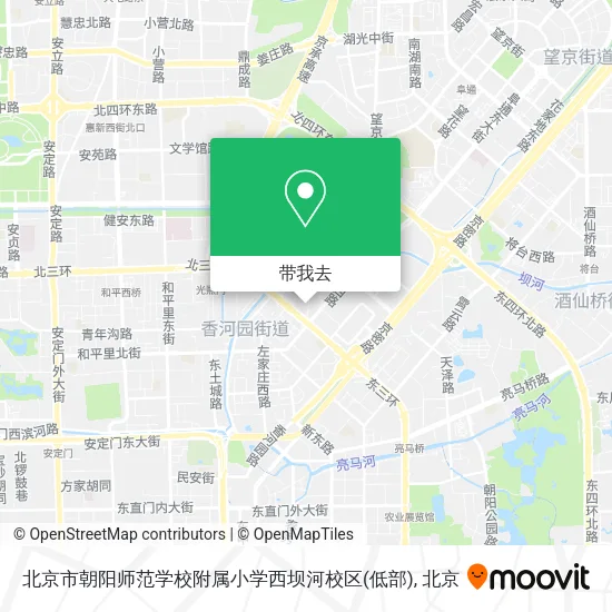 北京市朝阳师范学校附属小学西坝河校区(低部)地图