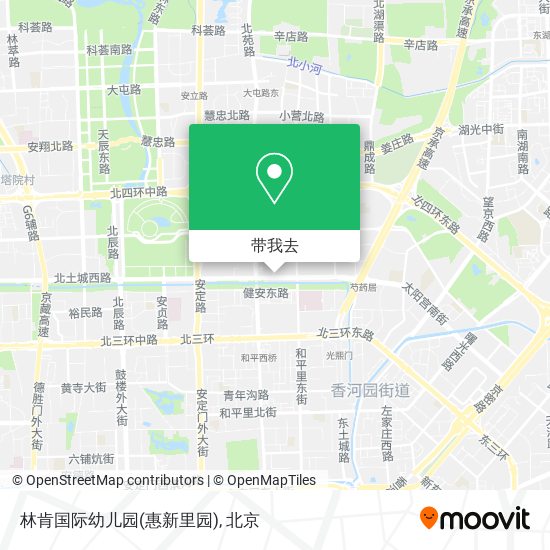 林肯国际幼儿园(惠新里园)地图