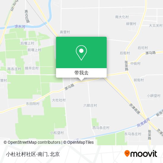 小杜社村社区-南门地图