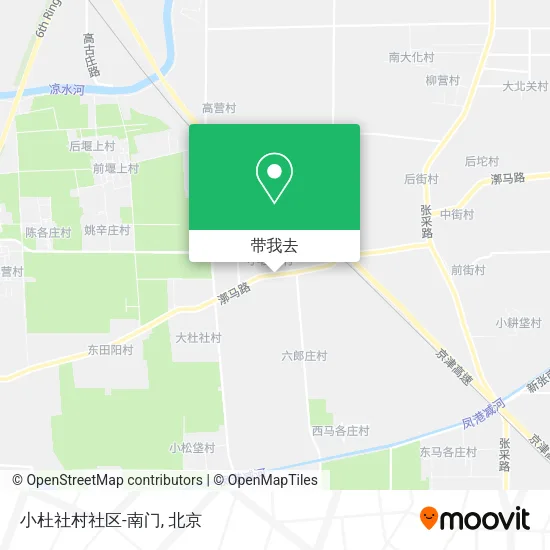 小杜社村社区-南门地图