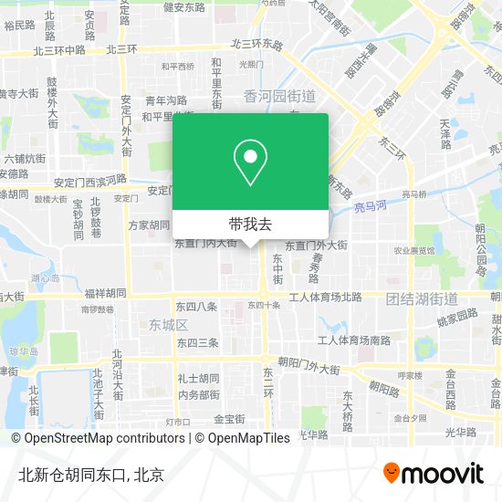 北新仓胡同东口地图