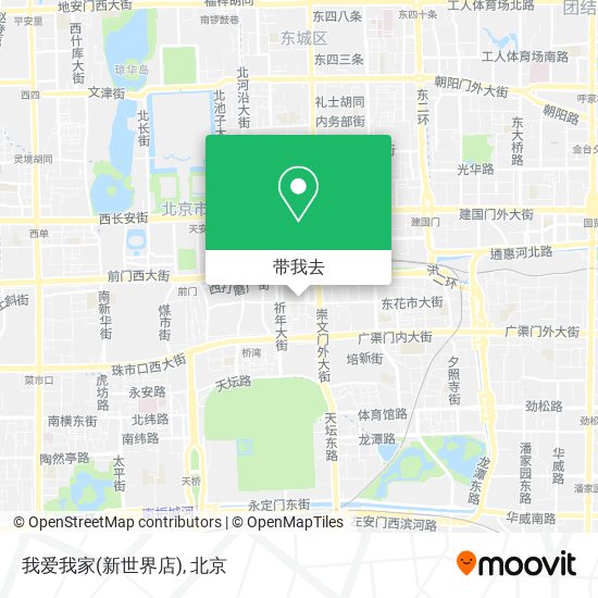 我爱我家(新世界店)地图