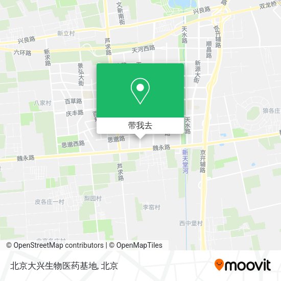 北京大兴生物医药基地地图