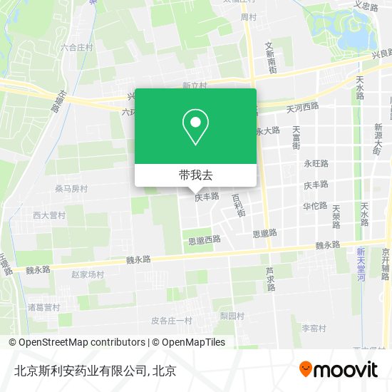 北京斯利安药业有限公司地图