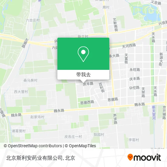 北京斯利安药业有限公司地图