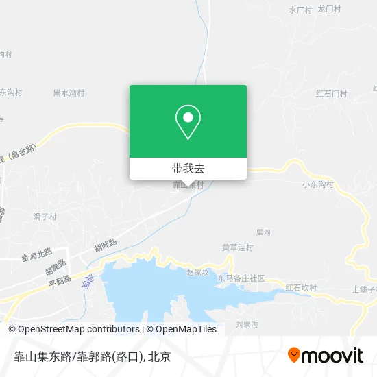 靠山集东路/靠郭路(路口)地图