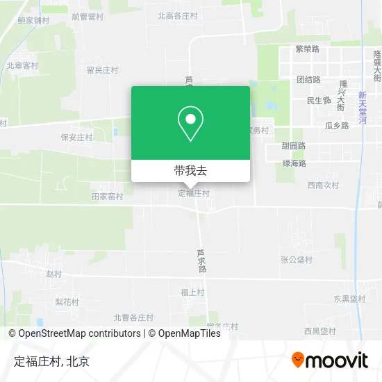 定福庄村地图