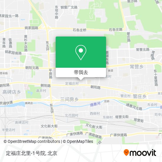 定福庄北里-1号院地图