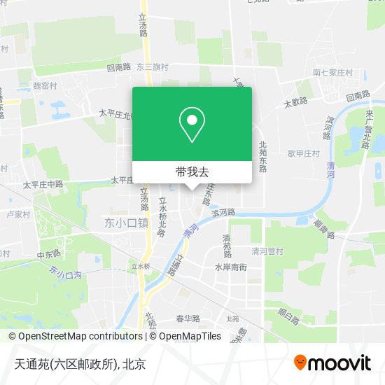 天通苑(六区邮政所)地图