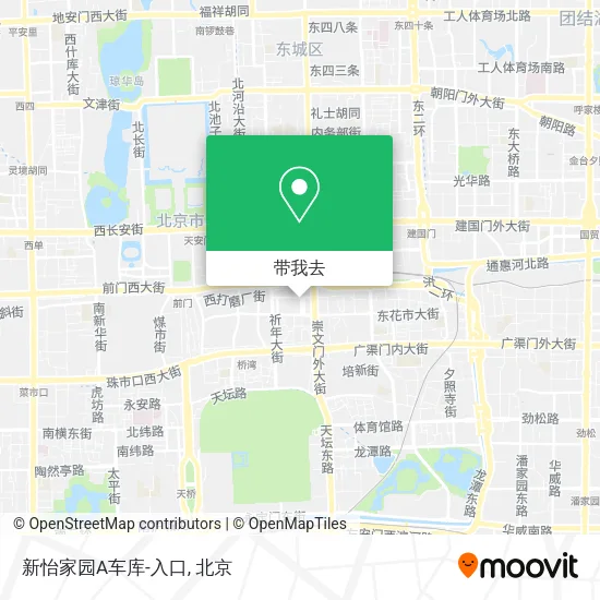 新怡家园A车库-入口地图