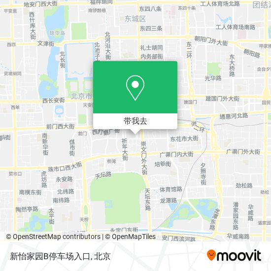新怡家园B停车场入口地图