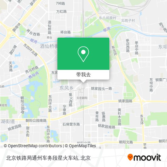北京铁路局通州车务段星火车站地图