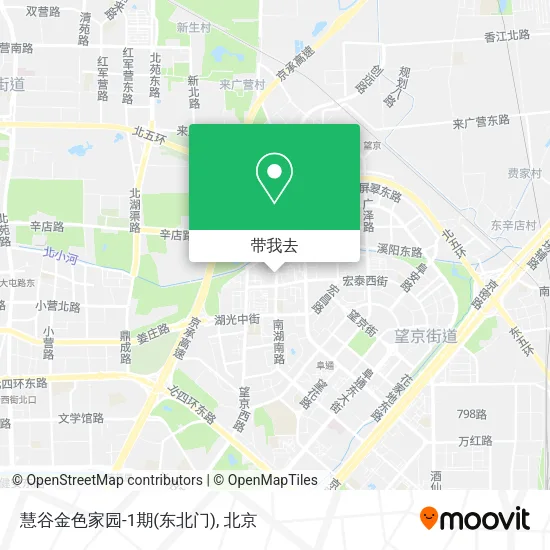 慧谷金色家园-1期(东北门)地图