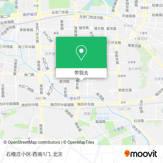 石榴庄小区-西南1门地图