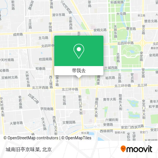 城南旧亭京味菜地图