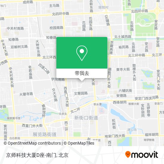 京师科技大厦D座-南门地图