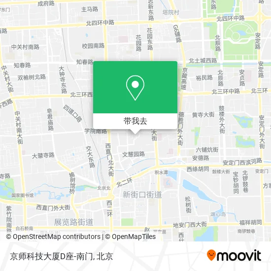 京师科技大厦D座-南门地图