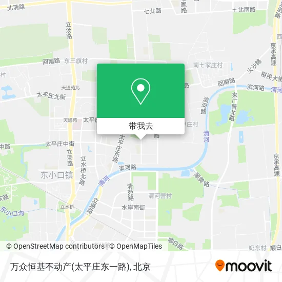 万众恒基不动产(太平庄东一路)地图