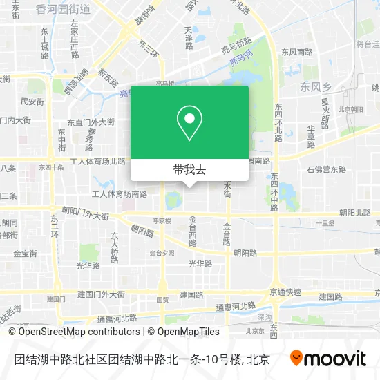 团结湖中路北社区团结湖中路北一条-10号楼地图