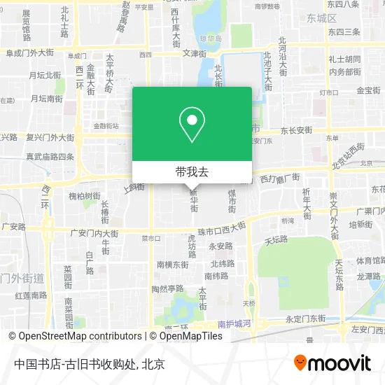 中国书店-古旧书收购处地图