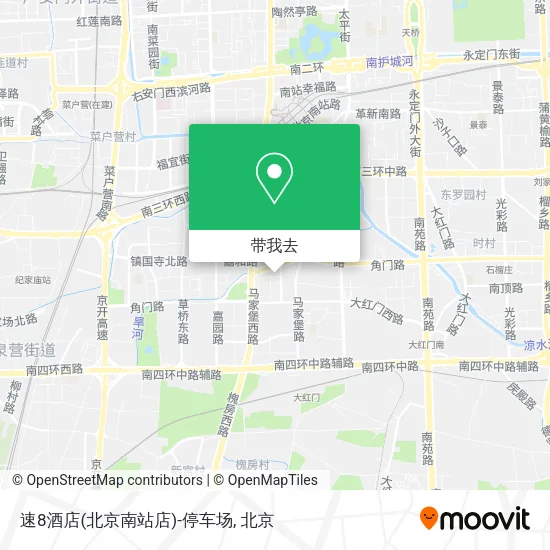 速8酒店(北京南站店)-停车场地图