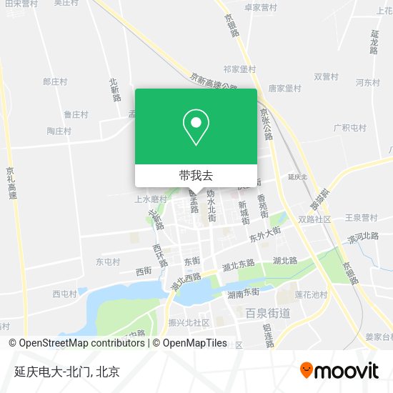 延庆电大-北门地图