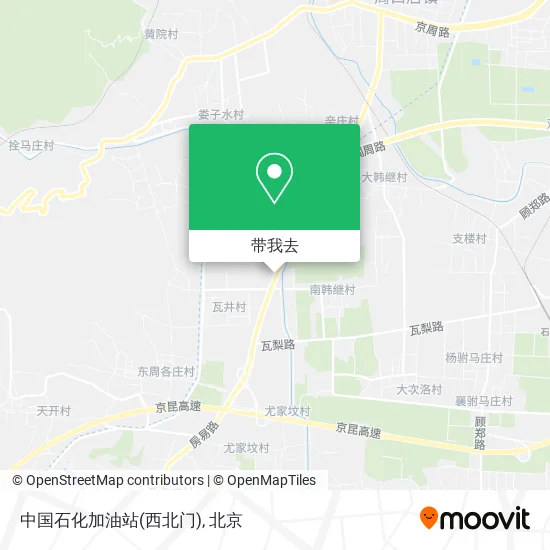 中国石化加油站(西北门)地图