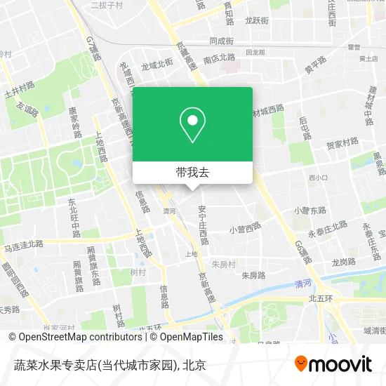 蔬菜水果专卖店(当代城市家园)地图