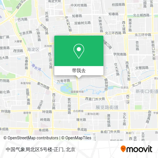 中国气象局北区5号楼-正门地图