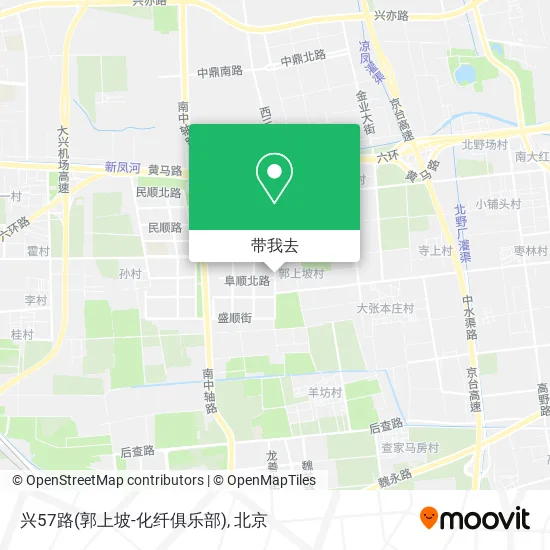 兴57路(郭上坡-化纤俱乐部)地图