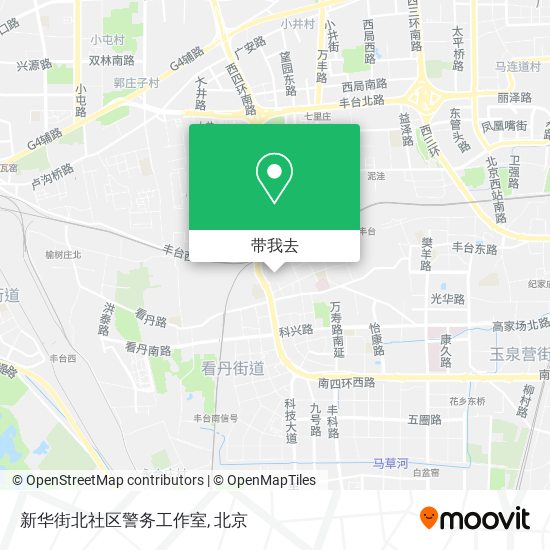 新华街北社区警务工作室地图