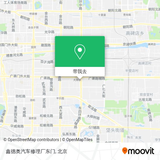 鑫德奥汽车修理厂东门地图