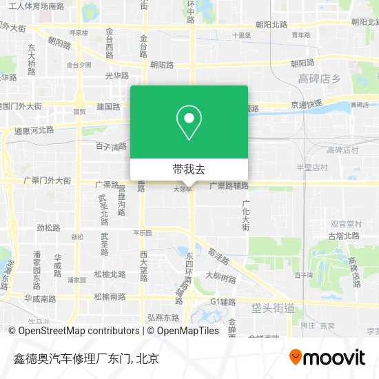鑫德奥汽车修理厂东门地图