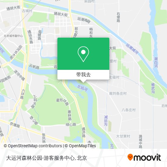 大运河森林公园-游客服务中心地图
