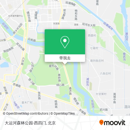 大运河森林公园-西四门地图