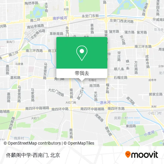 佟麟阁中学-西南门地图