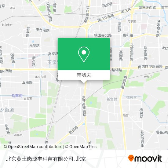 北京黄土岗源丰种苗有限公司地图