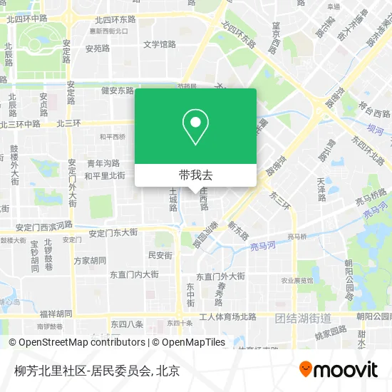柳芳北里社区-居民委员会地图