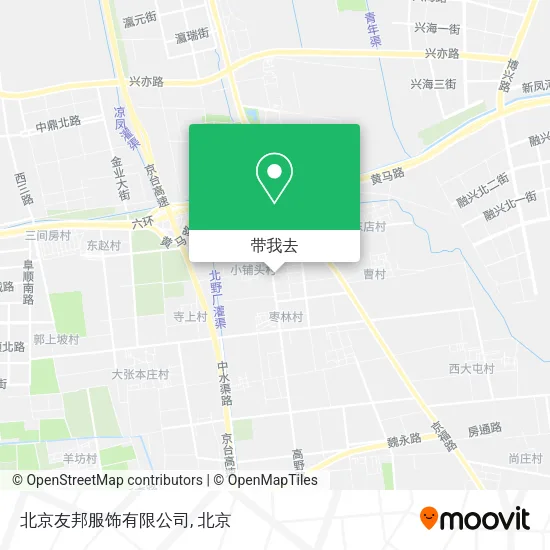 北京友邦服饰有限公司地图