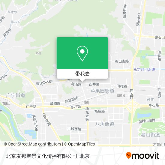 北京友邦聚景文化传播有限公司地图
