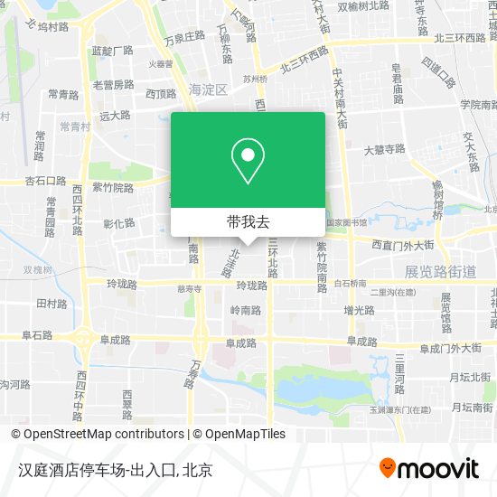 汉庭酒店停车场-出入囗地图