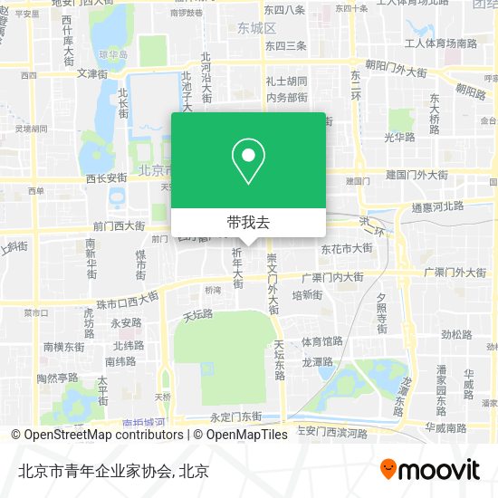 北京市青年企业家协会地图