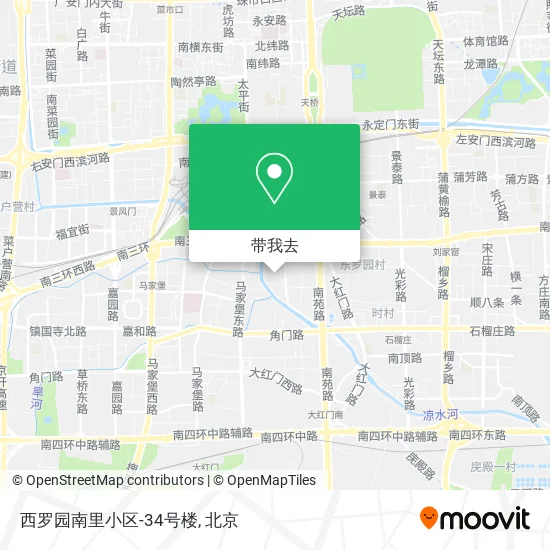 西罗园南里小区-34号楼地图