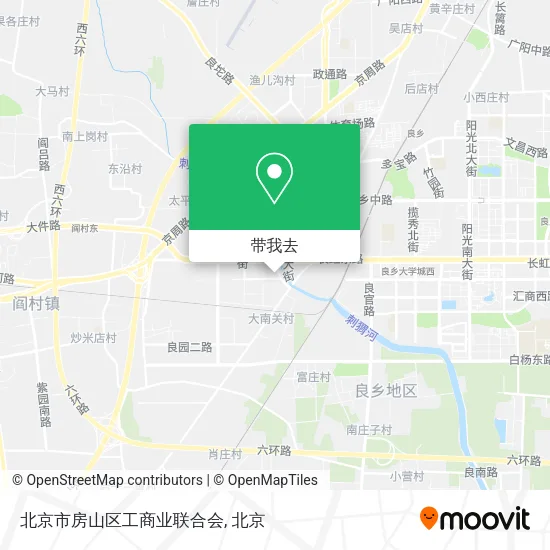 北京市房山区工商业联合会地图