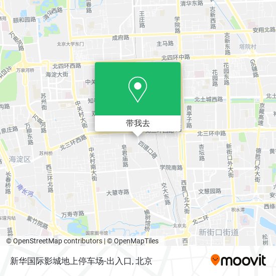 新华国际影城地上停车场-出入口地图